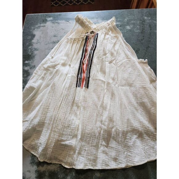 Apiece Apart Embroidered Asientos Sweep blouse tank white sz 4 - Picture 2 of 5